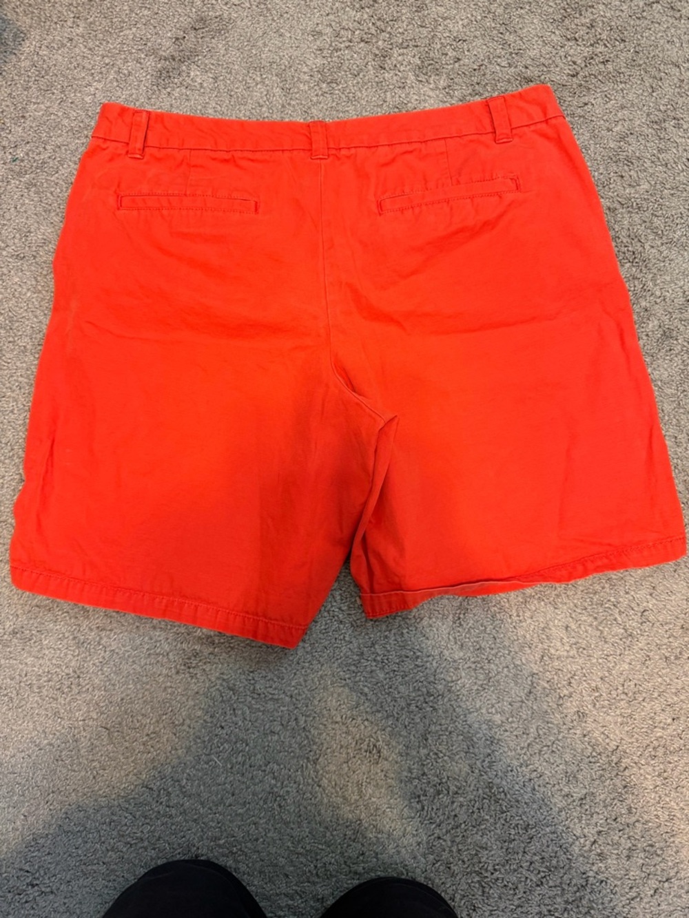 GAP Red Boyfriend Roll-Up Khaki Shorts - Picture 3 of 3